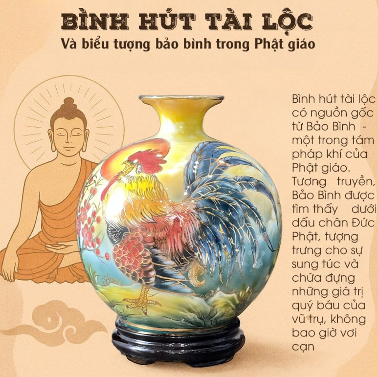 Vậy tại sao chiếc bình có dáng phình to lại có thể hút tài lộc